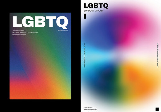 LGBTQ Poster Template With Generative AI