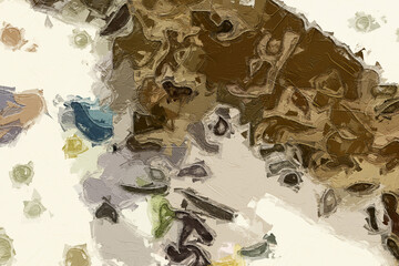 Oil paintings and various flowers, tigers, birds, roses, peonies, chrysanthemums, butterflies, landscapes, tropical leaves