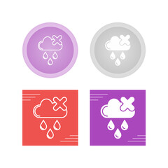 No Rain Vector Icon