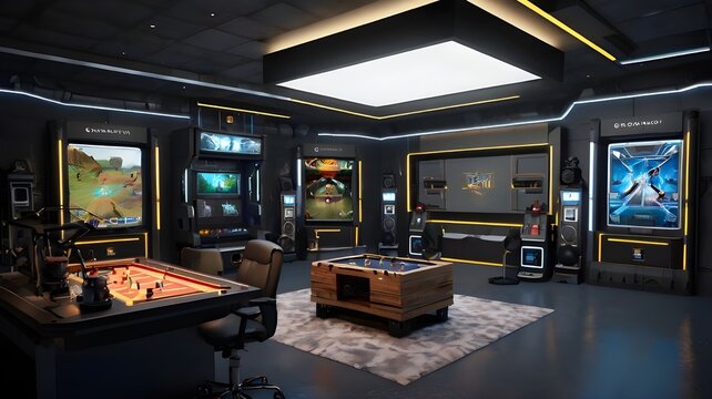 gaming zoon interior of a building