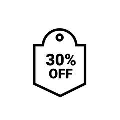 30 Percent sale badge template