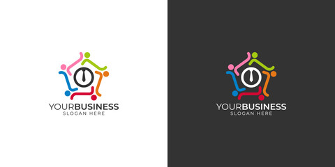 Obraz premium Together We Rise: A Symbolic Logo for Unity