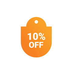 10 Percent sale badge template