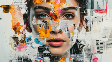 A collage of Fashion magazine clippings. Design, wallpaper, postcards