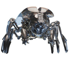 3d rendering robot cyberpunk