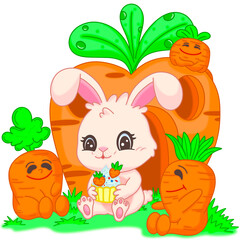 rabbit and carrot