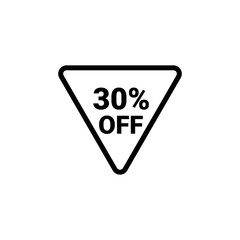 30 Percent sale badge template