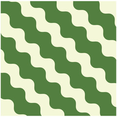 Wavy Groovy Background Element Illustration