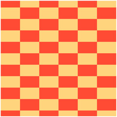 Retro Groovy Checkered Background Element Illustration