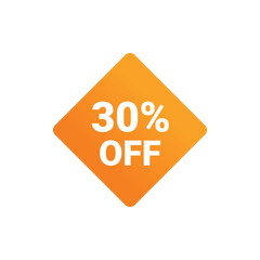 30 Percent sale badge template