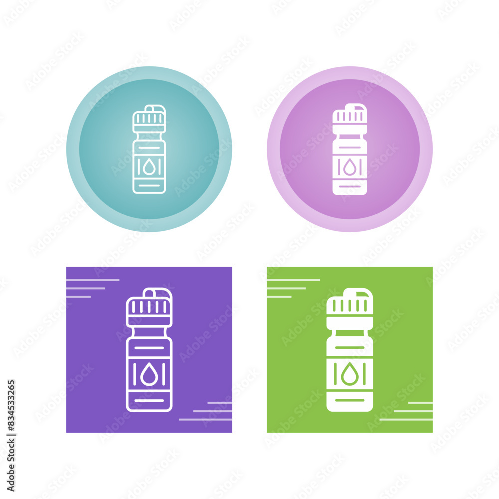 Poster Sport Bottle Vector Icon