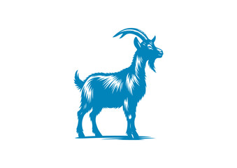goat vector, transparent background.