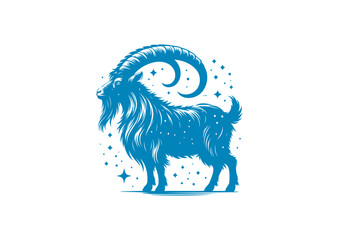 goat vector, transparent background.