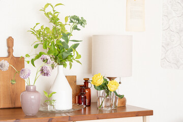 花と北欧のインテリア