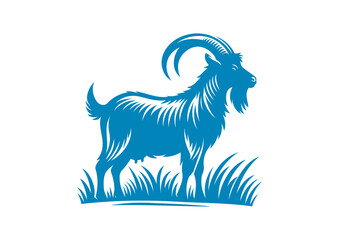 goat vector, transparent background.