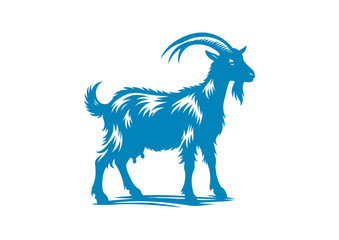 goat vector, transparent background.