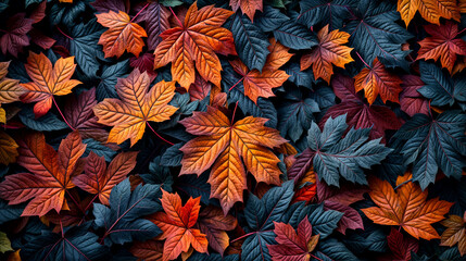 autumn maple leaves background seen from above wallpaper 