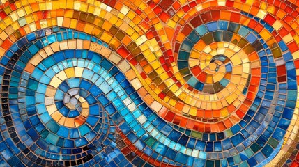 Fototapeta premium Colors in Mosaic Artwork
