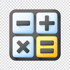 Obraz premium Calculator icon vector design in eps 10