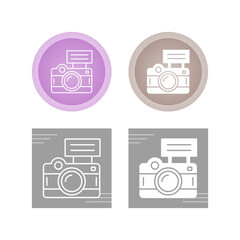 Camera Flash Vector Icon