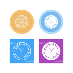 Yuan Currency Vector Icon