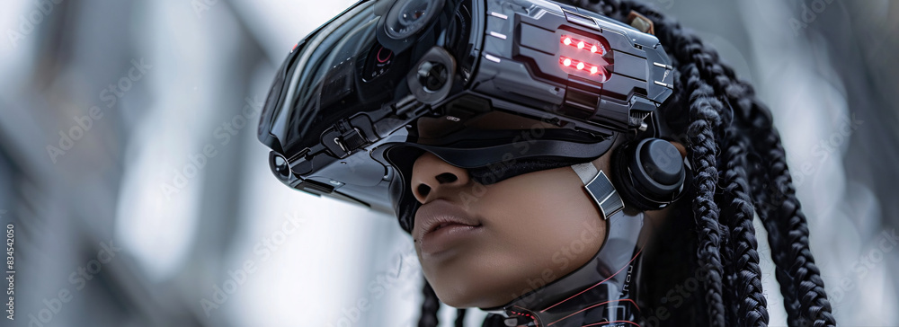 Poster a virtual reality setup with immersive gaming and educational applications demonstrating the potenti