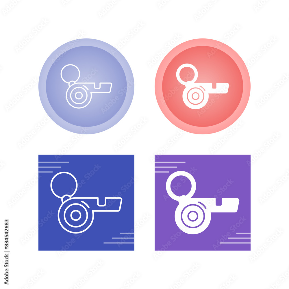 Canvas Prints whistle vector icon