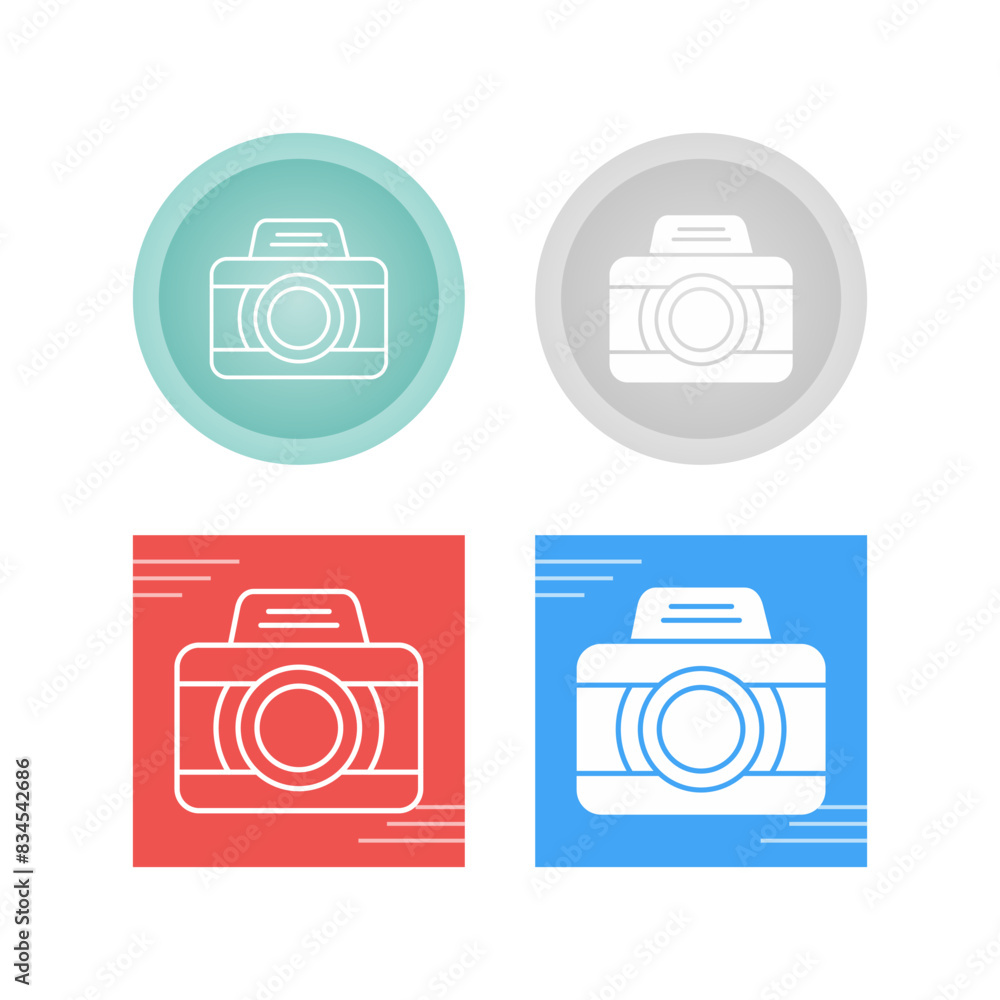 Poster Camera Vector Icon