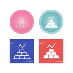 Gold Ingots Vector Icon