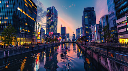 Obraz premium City night view