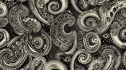 Timeless Paisley Pattern Featuring Curving Teardrop Motifs for an Elegant and Sophisticated Look