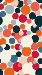 Fototapeta premium Vibrant and Fun Polka Dot Pattern Featuring Lively and Energetic Covers for a Dynamic Feel