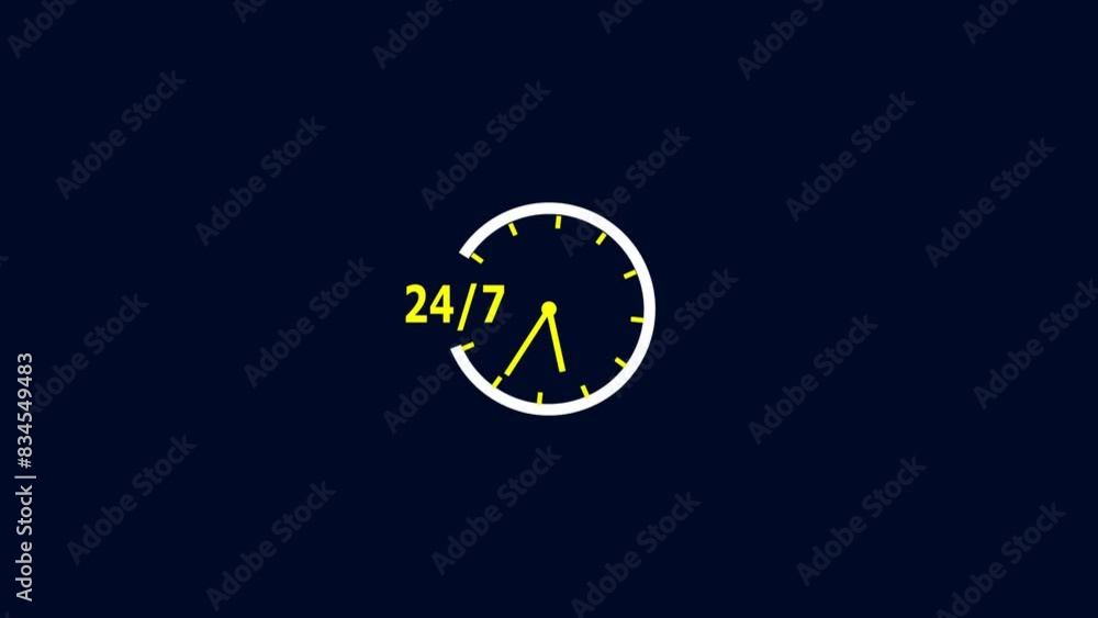 Poster analog wall clock time lapse of timer