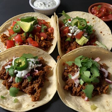 Tacos mexican food