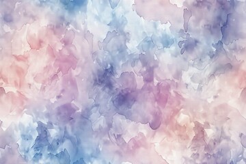 Fototapeta premium Soft pastel hues and delicate brushstrokes form a cohesive abstract watercolor design