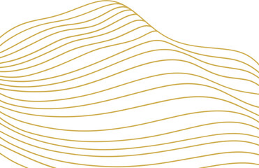 Abstract retro wavy landscape lines
