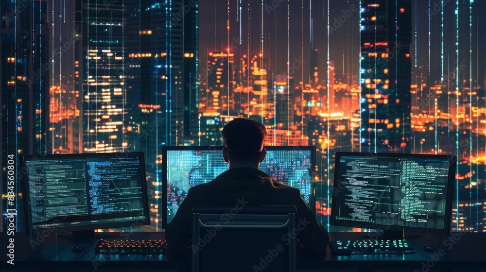 Aufkleber network technology with a high level of security