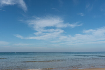 Sea coast. Calm on the water