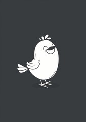 Fototapeta premium Happy bird, Mascot Icon Bird