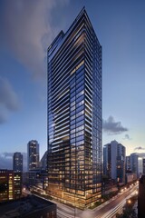 Fototapeta premium Exterior High Rise Building
