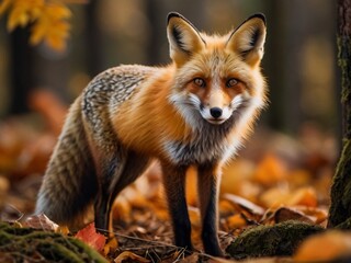 Fototapeta premium red fox in the wild