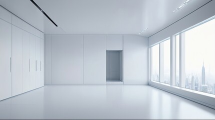Fototapeta premium empty white room