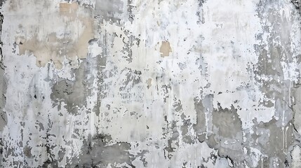Fototapeta premium White grunge cement wall with cracks and light texture background