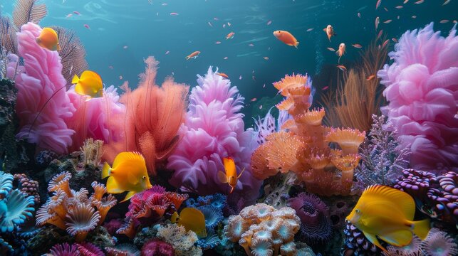 The Charm of Color in the Marine Park 