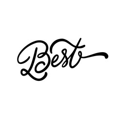 Fototapeta premium Elegantly written in bold black calligraphy on a white background for a stylish and modern look