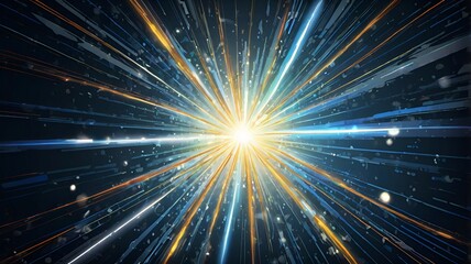 Obraz premium Granater Ai Abstract background with bright light and starburst, creating a dazzling and celestial atmosphere.