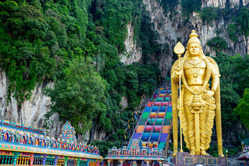 Batu caves in Kuala Lumpur, Malaysia	
