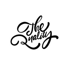 Elegant Handwritten Quality Calligraphy Logo Design. Sophisticated, stylish, creative branding