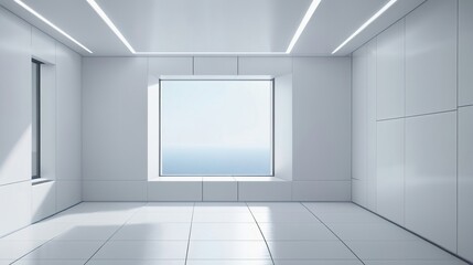 empty white room