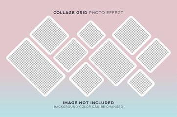 Collage grid photo effect